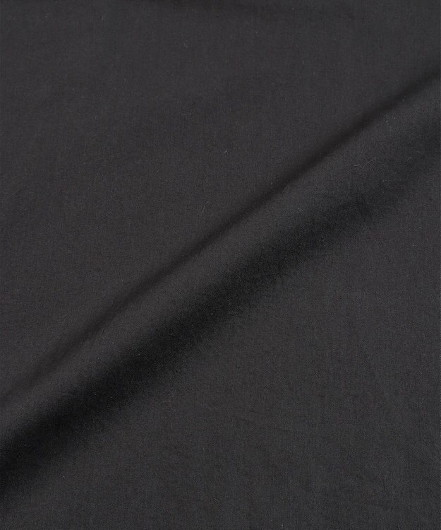 WHITE MAILS 【WOMEN】COTTON PAPER SOFT TWILL ワイドスリーブドレス クロ