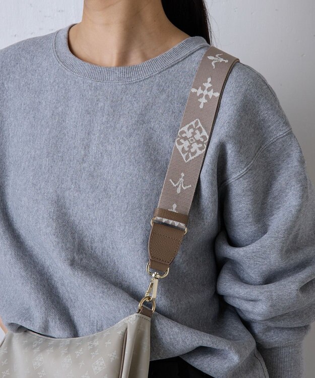 russet アレンジショルダーベルト［Monogram］(CE-1099) Beige（ゴールド金具）