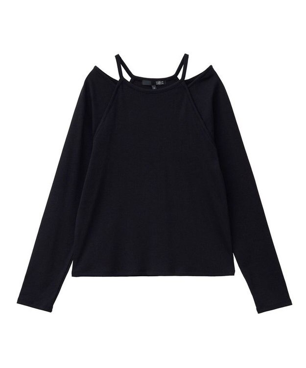 Green Parks ・ＳＵＧＡＲ　ＳＰＯＯＮ　レイヤードライクリブロンＴＥＥ Black