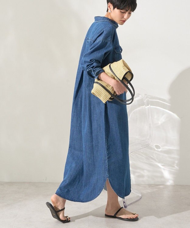 AMERICAN HOLIC 【WEB限定】デニムワンピース Indigo