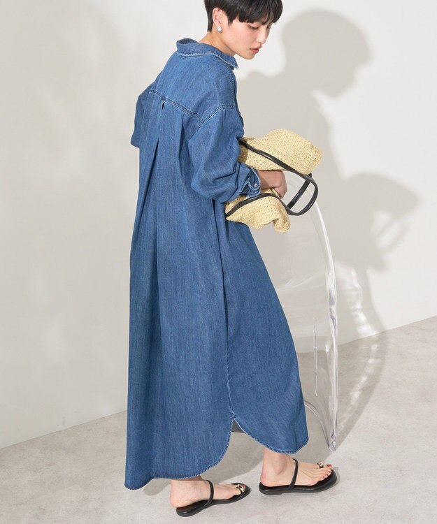 AMERICAN HOLIC 【WEB限定】デニムワンピース Indigo