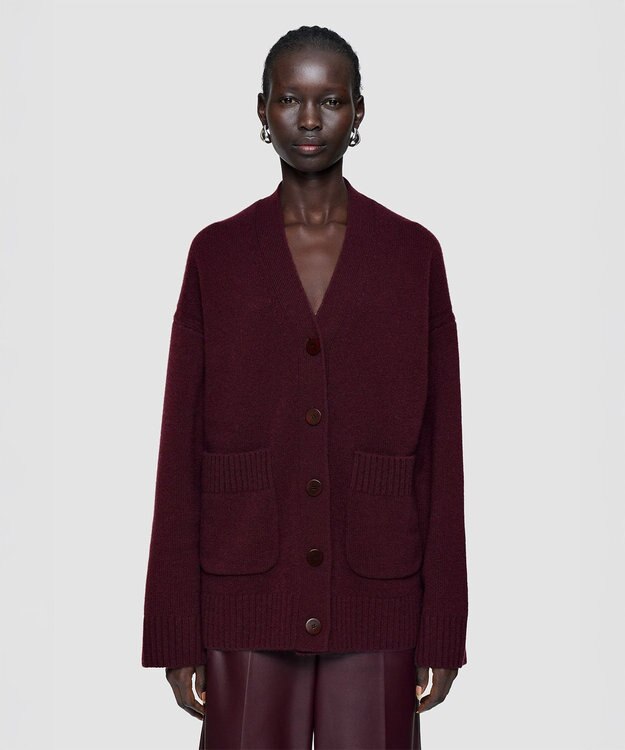 JOSEPH 【洗える】リュクスカシミヤカーディガン Maraschino