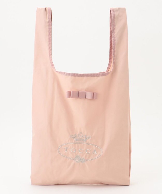 TOCCA 【WEB＆一部店舗限定】【折り畳み収納可能】POINT OF RIBBON ECOBAG エコバッグ ピンク系