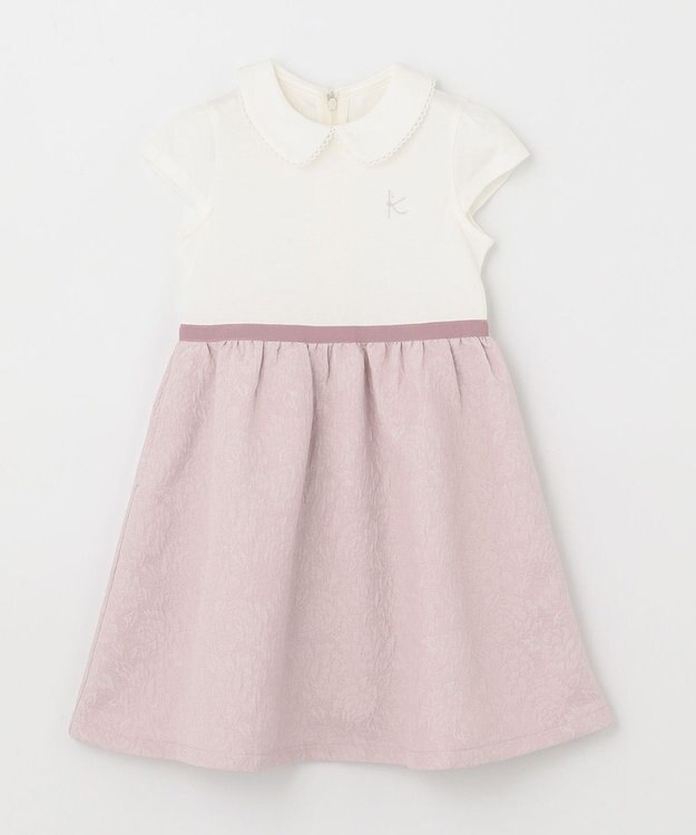 組曲 KIDS 【110-130cm】ジャガード セットアップ ピンク系