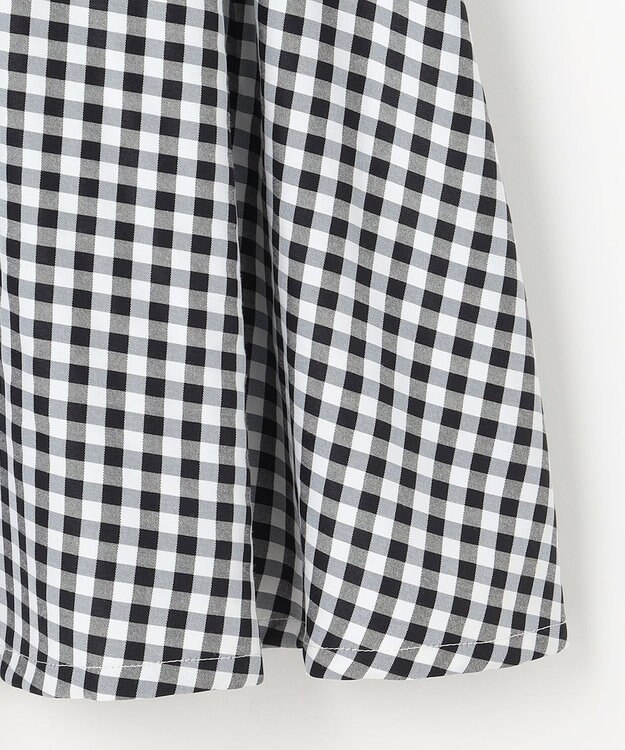 組曲 KIDS 【110-140㎝】ギンガムドッキング ワンピース ブラック系3