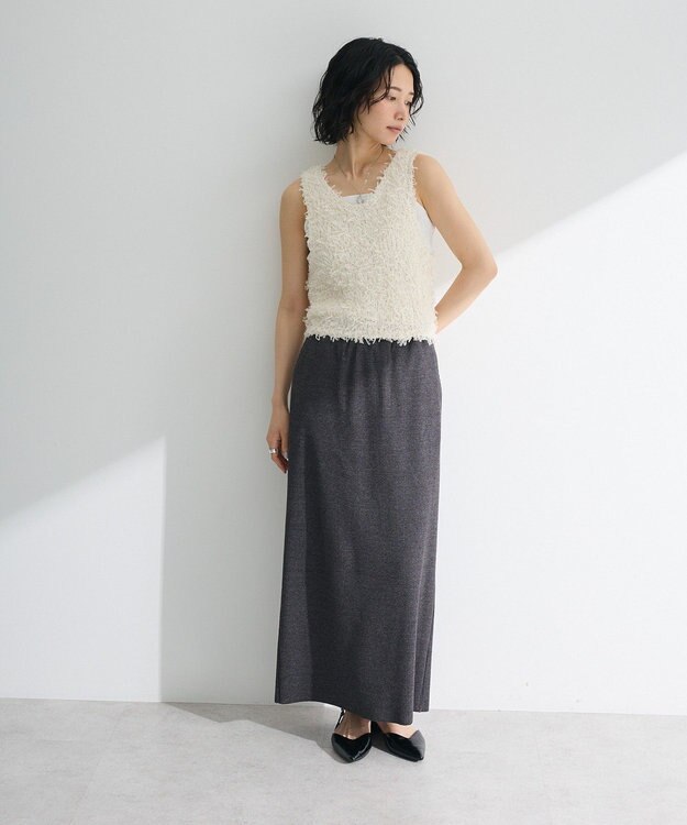 Green Parks ・ＥＬＥＮＣＡＲＥ　ＤＵＥ　リブナロースカート Dark Gray