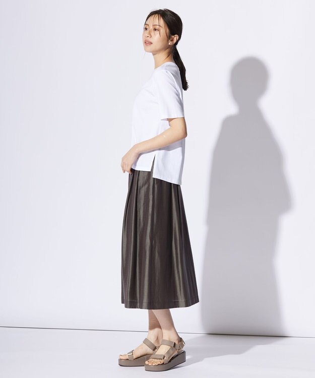 J.PRESS LADIES S ロゴ Tシャツ ホワイト系