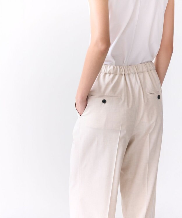 BEIGE， APOPHY / ステッチディテールイージータックパンツ OatMeal