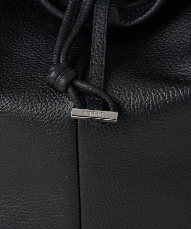 russet レザーワンショルダーバッグ(CE-1644) Black