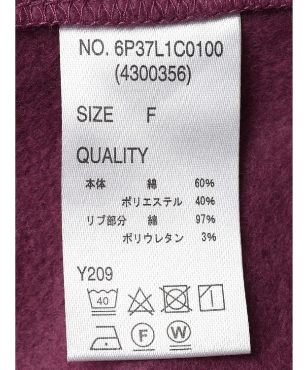 Green Parks ・ＳＵＧＡＲ　ＳＰＯＯＮ　ウラキモウオーバースウェット Plum