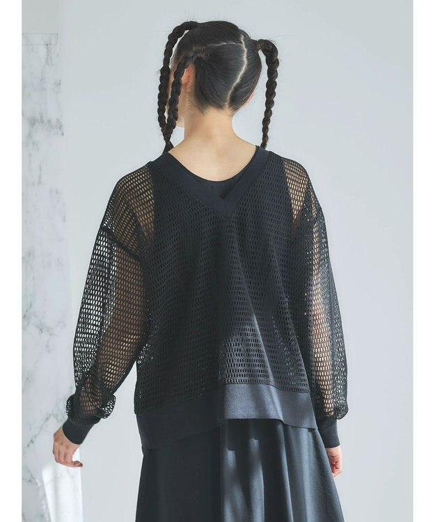 Green Parks ■ＥＳＣＡＲ　２ｗａｙメッシュプルオーバー Black