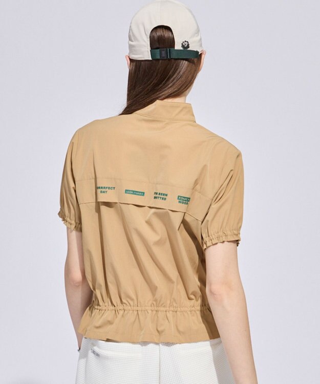 PW CIRCULUS 【WOMEN】ギャザリングシャツ ゴルフウェア レディース ベージュ系