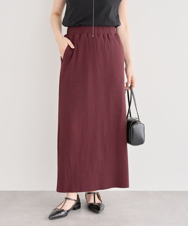 Green Parks ・ＥＬＥＮＣＡＲＥ　ＤＵＥ　リブナロースカート Bordeaux