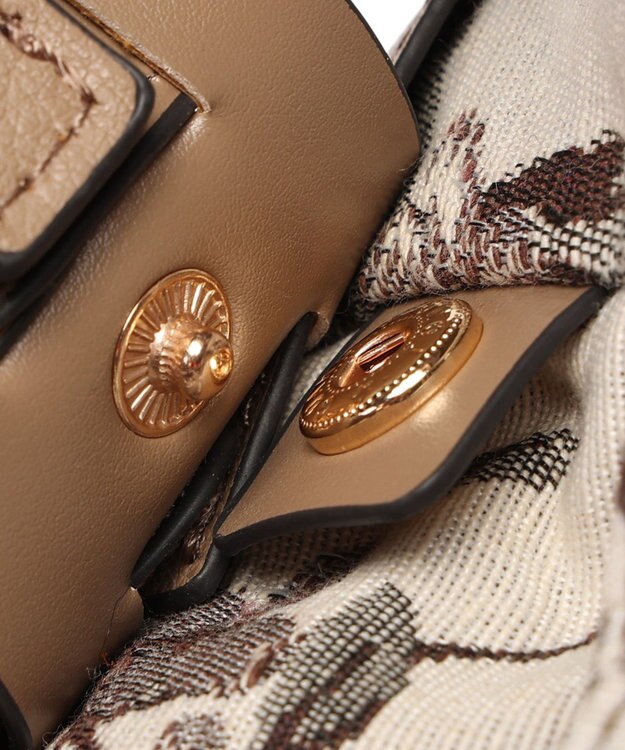 style code 【MERCURYDUO/マーキュリーデュオ】軽量メッシュ　花柄巾着付ミニトートバッグ ベージュ