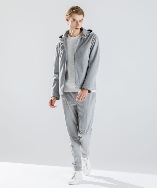 JOSEPH HOMME 【新素材】スムーススエードストレッチ　ドロスト付テーパードパンツ / PEGG CONVERTIBLE ライトグレー系