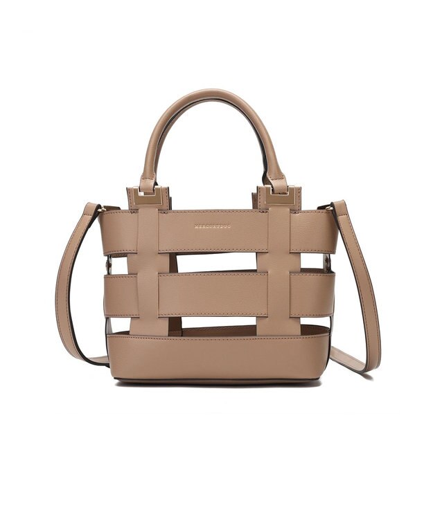 style code 【MERCURYDUO/マーキュリーデュオ】軽量メッシュ　花柄巾着付ミニトートバッグ ベージュ