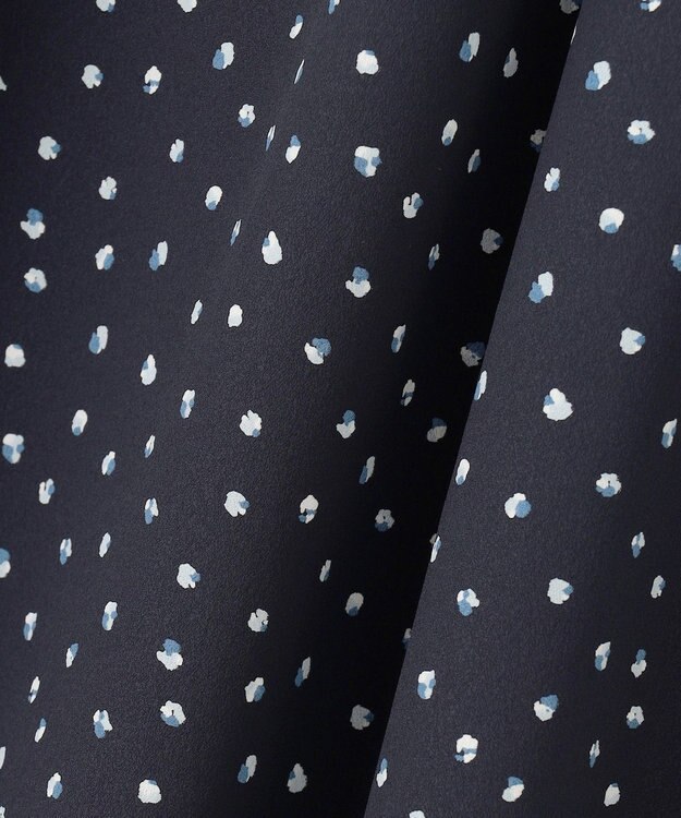 J.PRESS LADIES S 【洗える】ドット フラワープリント スカート ネイビー系5