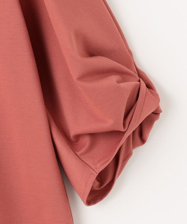 ANY SIS 【接触冷感・UVカット】サカリバ袖ねじり プルオーバー アプリコットピンク