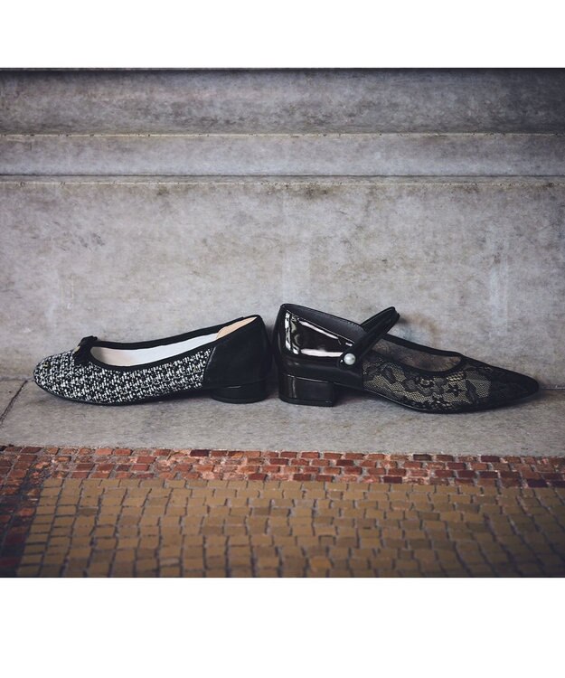 TOCCA PEARL MARY JANE PUMPS パンプス レースブラック系5