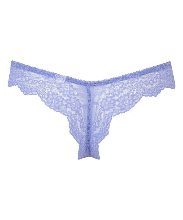 WACOAL ショーツ Tバック 【リボンブラ】 BRB413とペア はきこみ丈あさめ 伸びのよいストレッチレース（バック） レディース PRA413 /ワコール ブルー