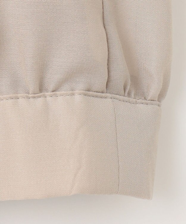 自由区 【カタログ掲載・接触冷感・洗える】ブライトシアーノーカラー ブルゾン サンド