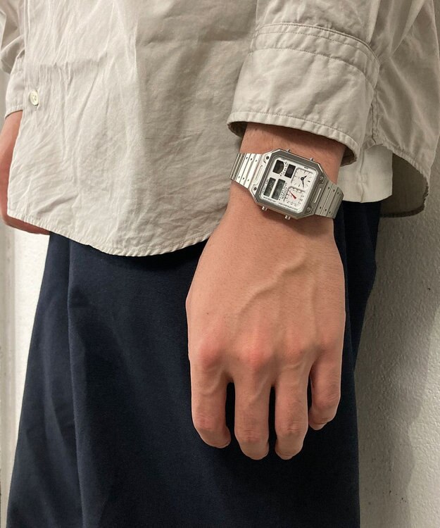 CITIZEN 【復刻デザイン】1982年の「サーモセンサー」を現代風にリバイバル 温度センサー搭載のコンビネーションウオッチ ホワイト