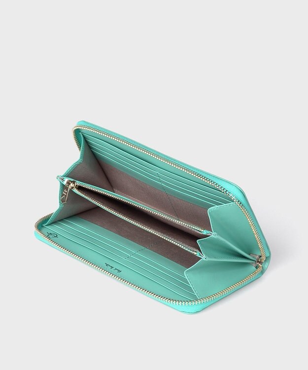 Paul Smith カラードゥードゥル ラウンドジップ 長財布 ミントグリーン