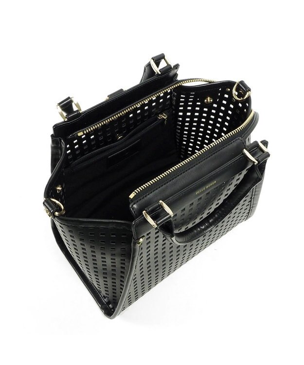 PELLE BORSA 3ウェイバッグ レザーアソート 5180 ブラック