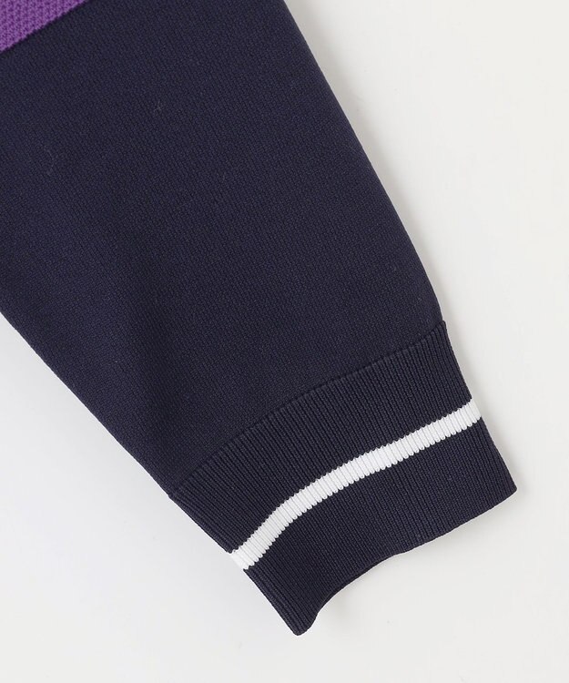 23区GOLF 【WOMEN】【ウォッシャブル】ニットカーデガン ネイビー系