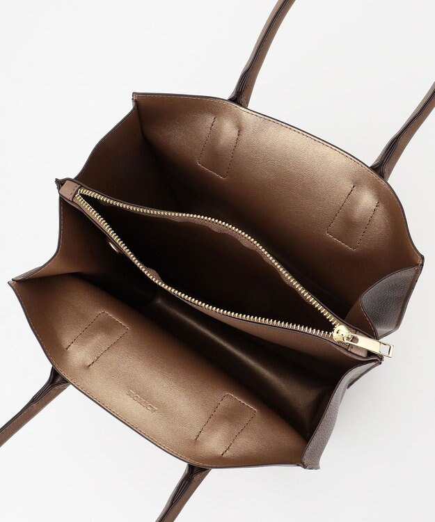 LA BAGAGERIE 【MONICA】アコーディオンスクエアトートM チョコ