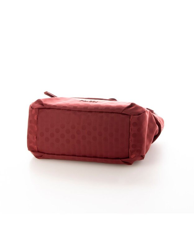 Y'SACCS Polka Dots 口折れショルダー ワイン