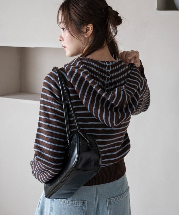 WEGO 【新色追加】別注USPOLOWZIPニットPK ブラウンボーダー