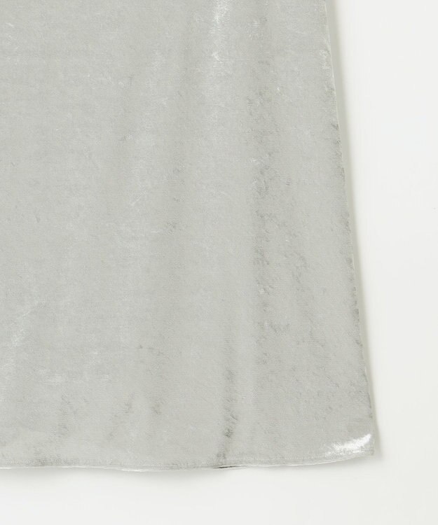 NAVE 【ReNAVE】クラッシュベロア スカート ライトグレー系