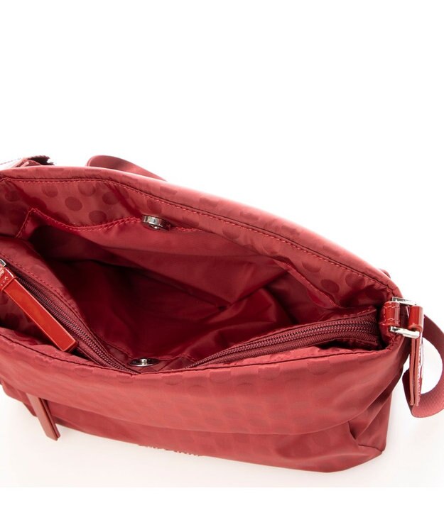 Y'SACCS Polka Dots 口折れショルダー ワイン