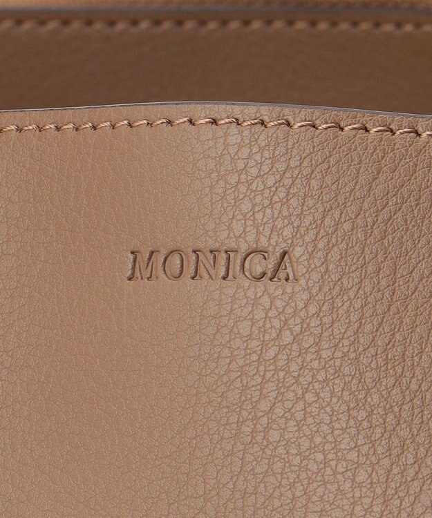 LA BAGAGERIE 【MONICA】アコーディオンスクエアトートM チョコ