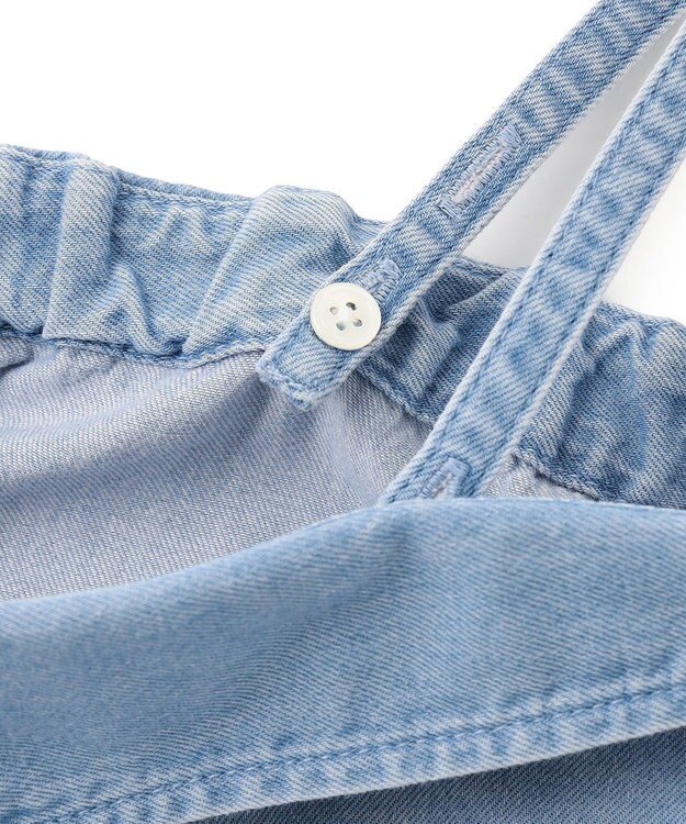 23区 【洗える】ライトダンガリー ビスチェ ライトインディゴ