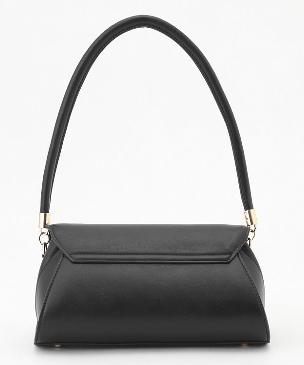 LA BAGAGERIE 【maison vert】 【軽量2WAY】ワイドリボンフラップバッグ ブラック