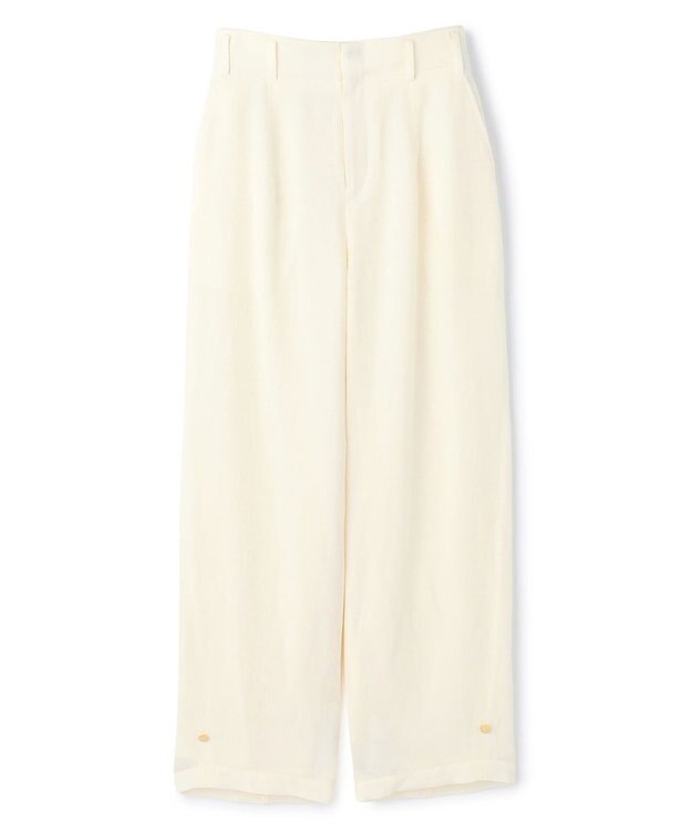 BEIGE， BERNARD / リネン混 ヘムタグ 2WAYパンツ Ecru