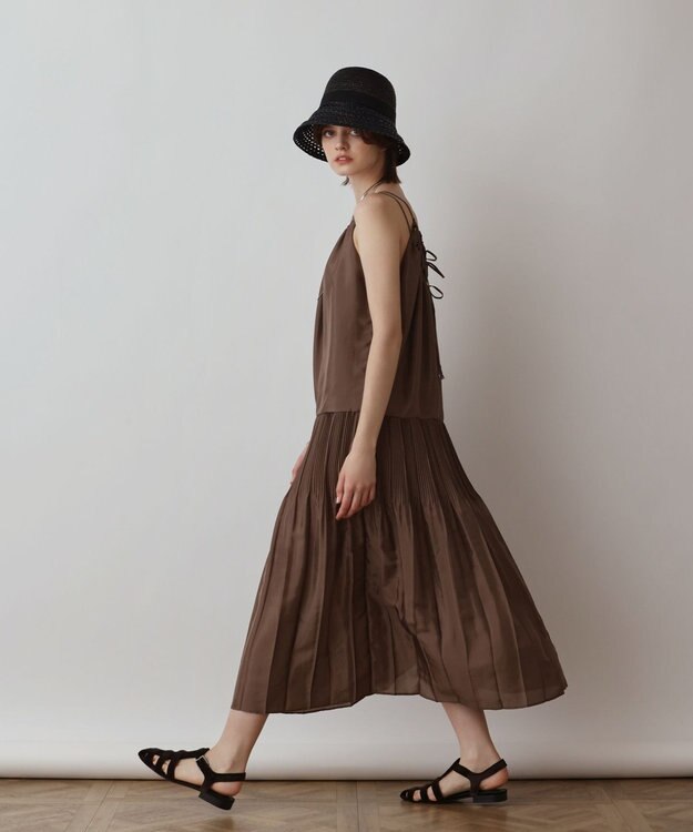 GRACE CONTINENTAL ブライトキャミワンピース ブラウン