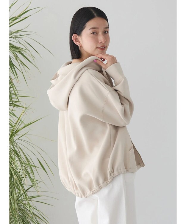 AMERICAN HOLIC バックドレープポンチパーカー Light Beige