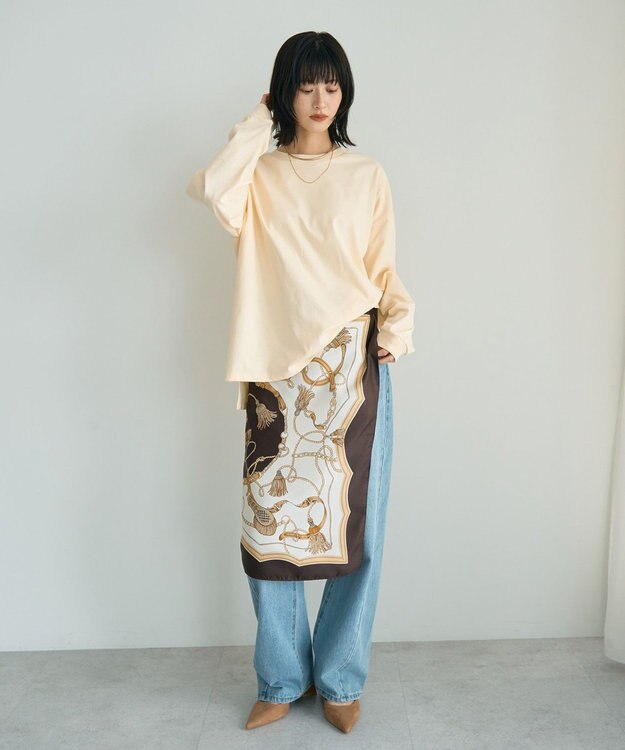 YECCA VECCA コットンルーズプルオーバー Light Yellow