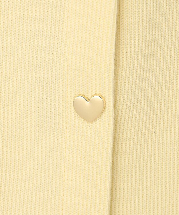 ANY KIDS 【洗濯機可能】スナップボタン カーディガン イエロー