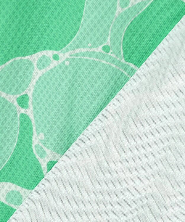 PW CIRCULUS 【MEN】WATER SURFACE プリントモックネックT ゴルフ ピーコックグリーン系5