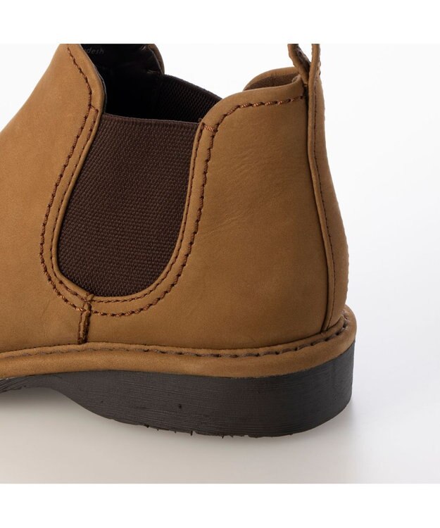 ing <ing>【サスティナブル】サイドゴアデザインアンクルブーツ キャメルヌバック