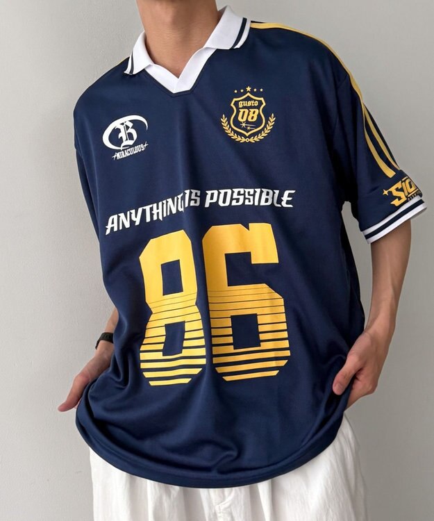 WEGO ナンバリングサッカーT（SS） ネイビー