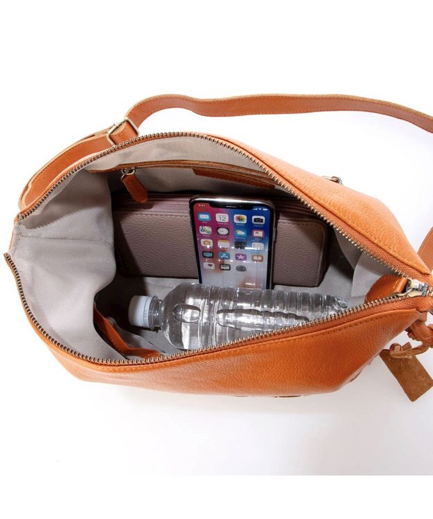 UNBILLION アトランタ ATLANTA / 牛革メッシュショルダー キャメル