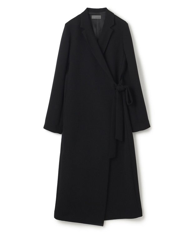 uncrave 【防しわ・洗濯機洗い可】ウォッシャブル ダブルクロス ワンピースコート（uncrave STANDARD） ブラック