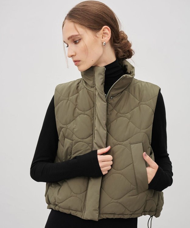 uncrave パディング ベスト カーキ