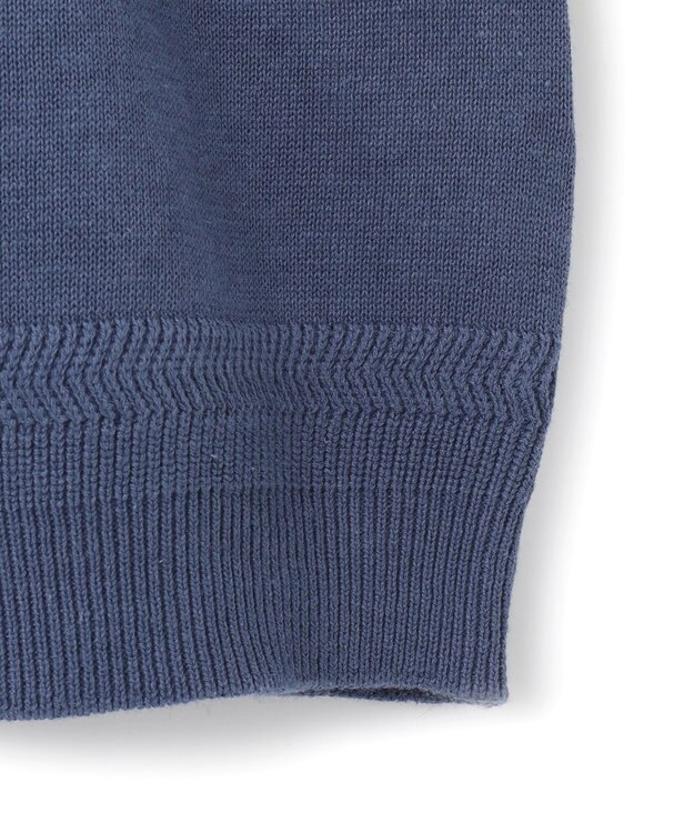 J.PRESS YORK STREET 【UNISEX】ニットポロシャツ ダルブルー系