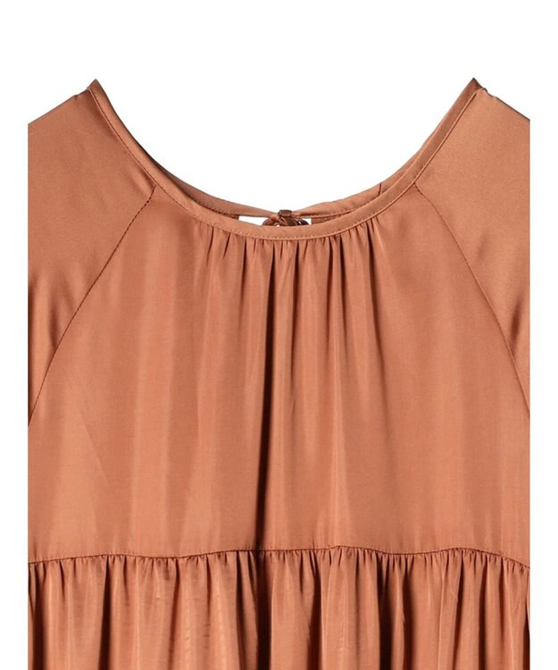 Green Parks armonia．ティアード切り替えワンピース Terracotta